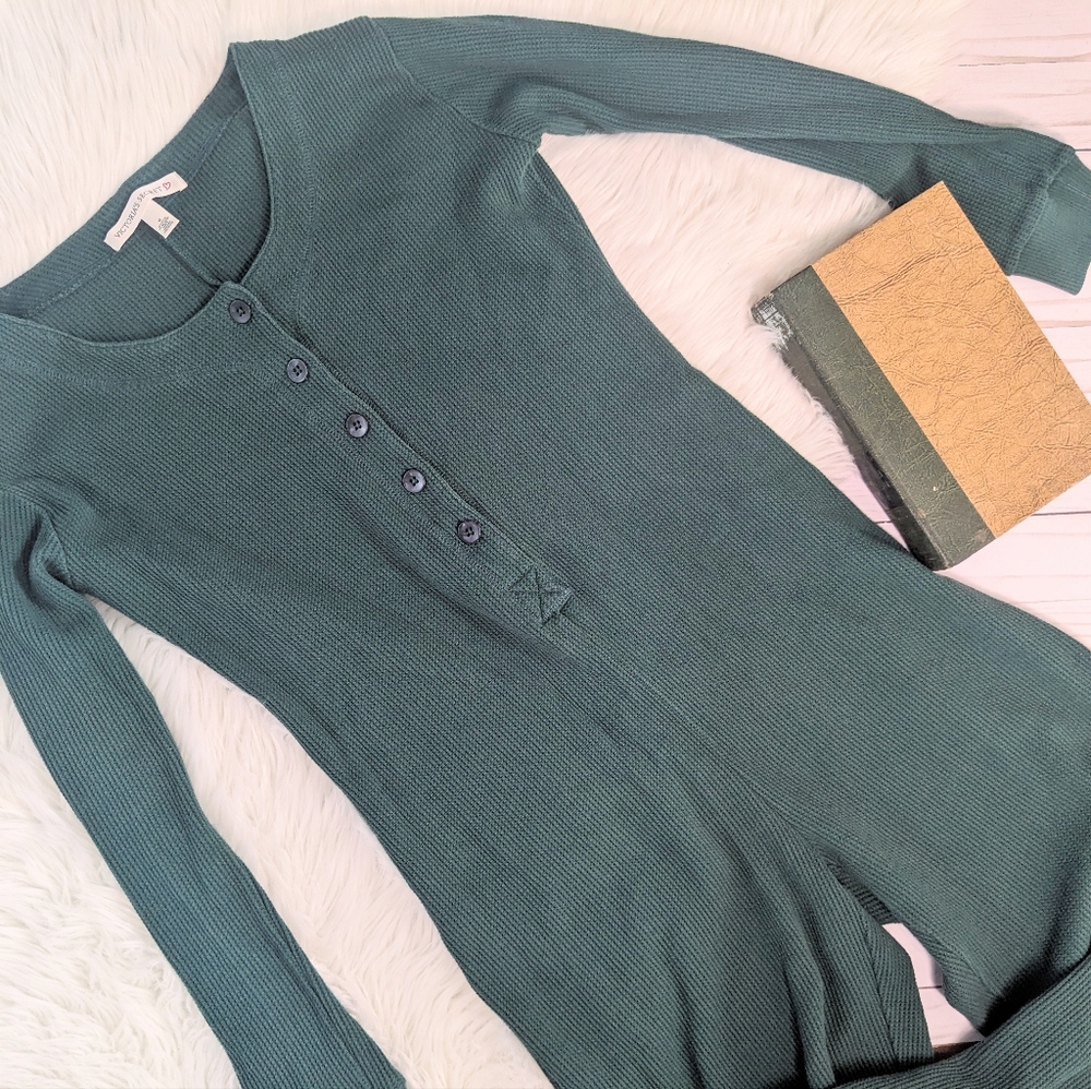 1990's Cottage Core Victoria's Secret Pajamas - Thermal One-Piece Long Johns